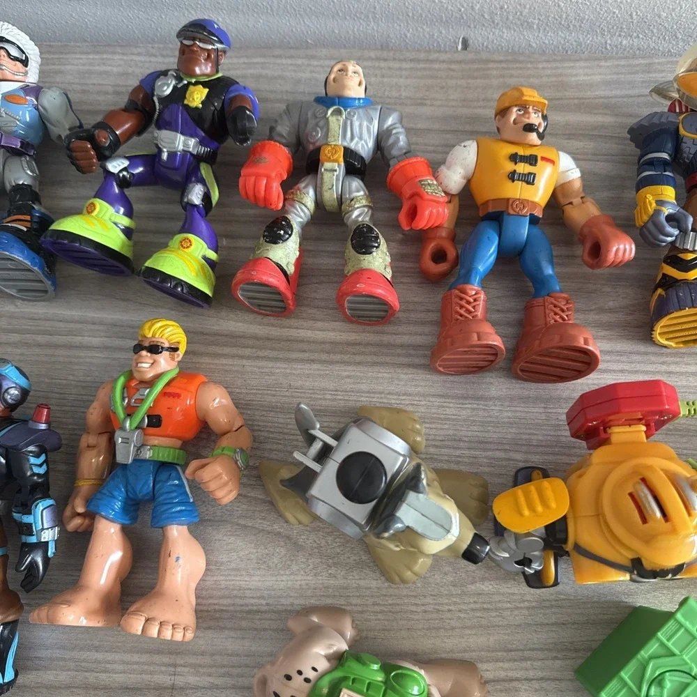 Fisher Price Rescue Hero's Figures Animals Accessories Huge Vintage Lot